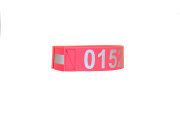 NEONPINK Signalhalsung Biothane 5cm Gummizugverschluss